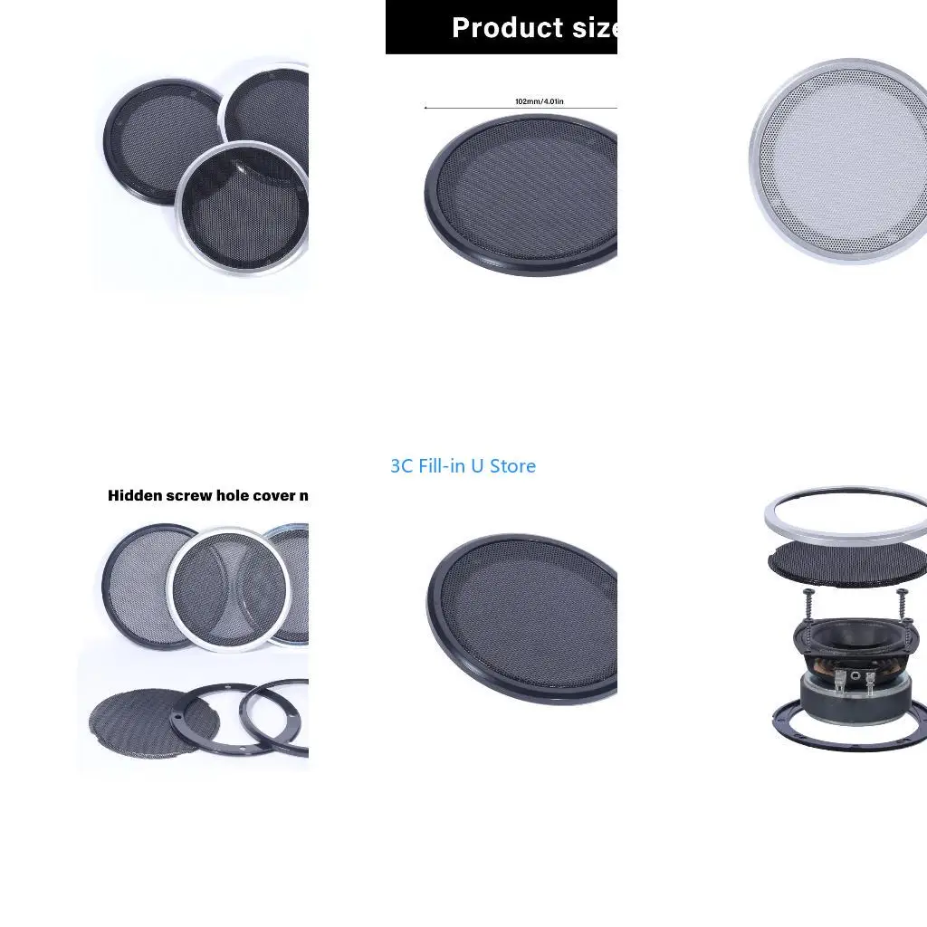 G8TA 3Inch Open Cell Metal Grill Protective Cover For Enhanced Audios Quality And Safety