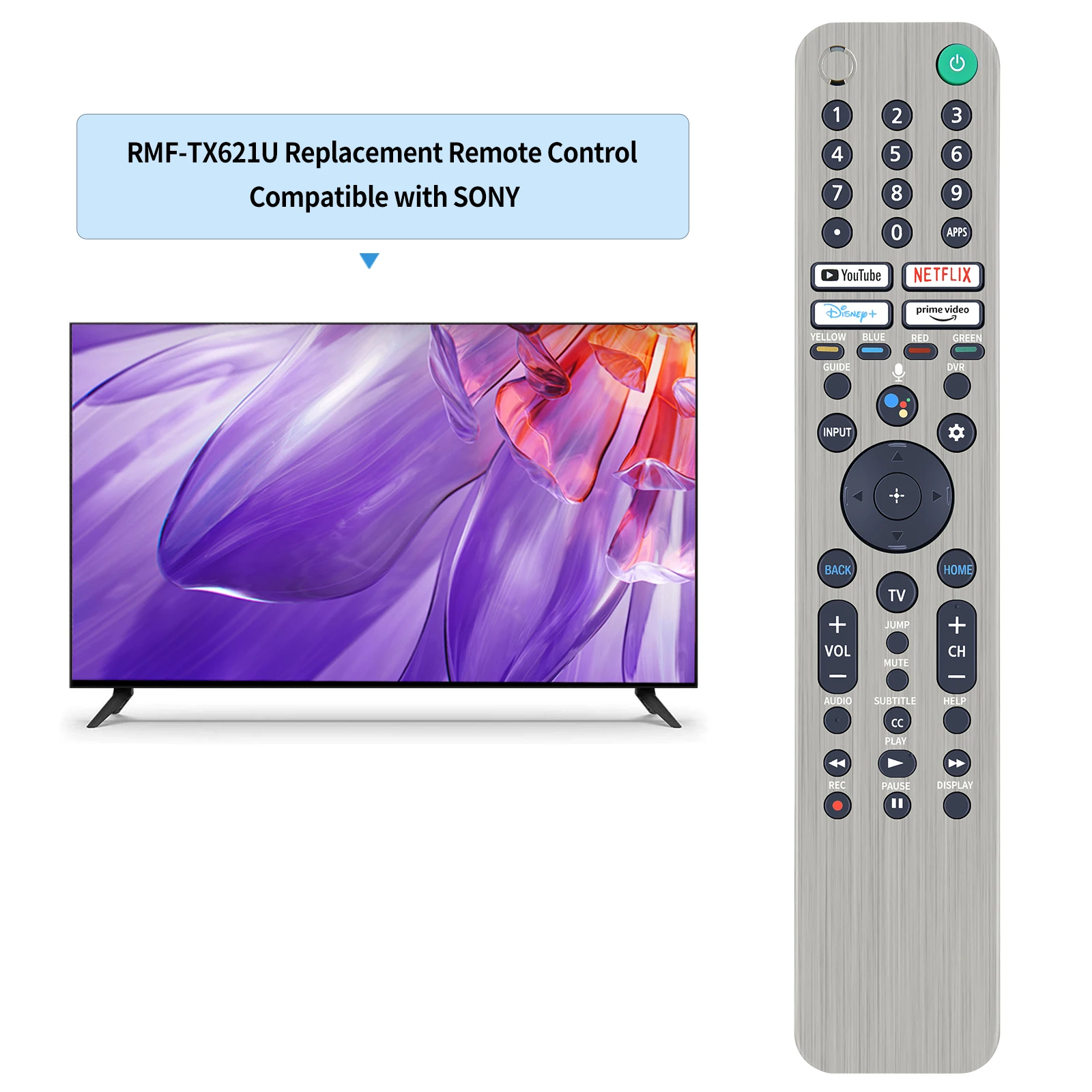 Nuovo telecomando RMF-TX621U per TV Sony KD-50X85J KD-55A90J KD-65X80CJ KD-75X79J