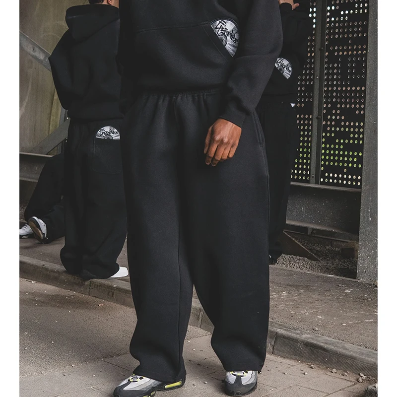 

Y2k Retro Casual Autumn Winter Pants Harajuku Pattern Loose Elastic Waist Straight Trousers Men Women Hip Hop Street Wear 2025