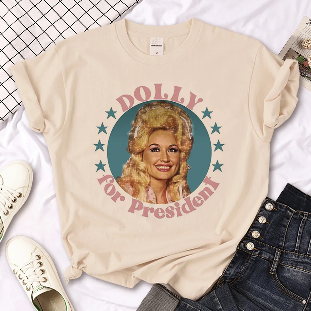 Dolly Parton t-shirts women anime comic t-shirts girl comic y2k streetwear clothes