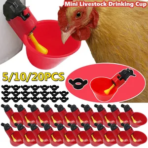 كوب دجاج للشرب البلاستيكي ، شارب أوتوماتيكي ، سقي دواجن ، مغذي مياه ، كتاكيت ، بطة ، أوزة ، 5 قطع ، 10 قطع ، 20 قطعة أعلى 10 مبيعات لسقاية البط - رقم 6