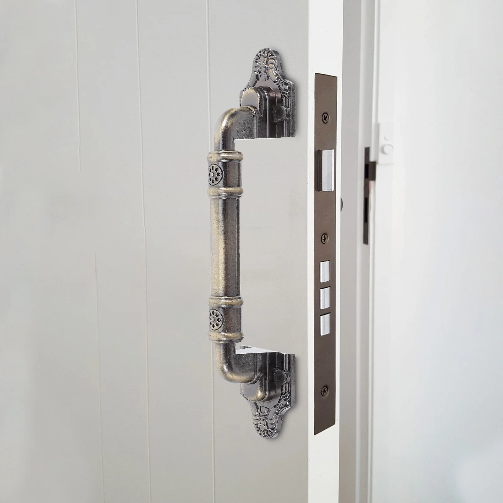 

2Pcs Barn Door Handles Heavy Duty Vintage Sliding Pulls for Barn Door Gate Closet Rustic Metal Alloy Hardware Wardrobe Handles