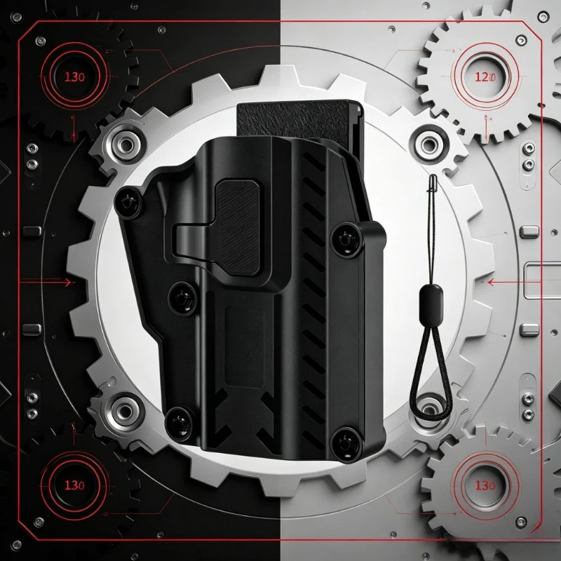 Clip‑On Waist Universal Toy Pouch With Pull‑String Release Switch Multi‑Size Compatible Storage Holder For Toy Model Handgun