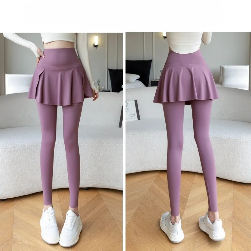 Calças de yoga na altura do joelho mulheres esticado menina ciclo sete pés modal brilhante multicolorido escultura coxa plana mais magro pé bum