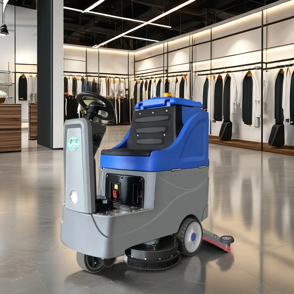 Large Scale Cleaning Ride-on Floor Cleaning Machine Airport Supermarket Factory Floor Scrubber