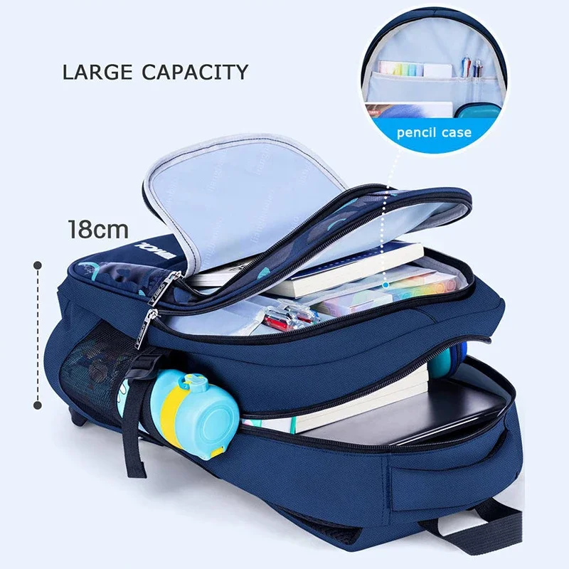 Andralyn-Mochila escolar para niños, morral escolar de primaria para adolescentes, morral impermeable para libros, novedad