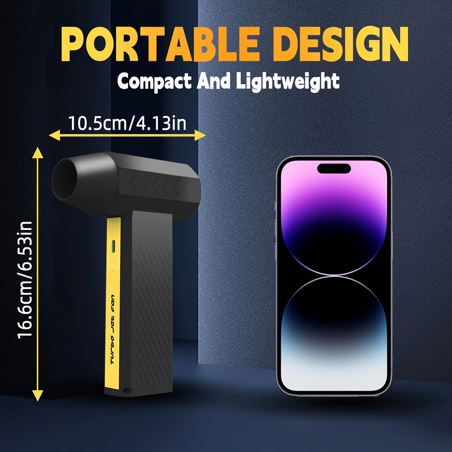 960000RPH منفاخ الهواء فرش السيارات عالية السرعة توربو مروحة نفاثة مع LED USB قابلة للشحن منفاخ غبار قوي للسيارة/الكمبيوتر