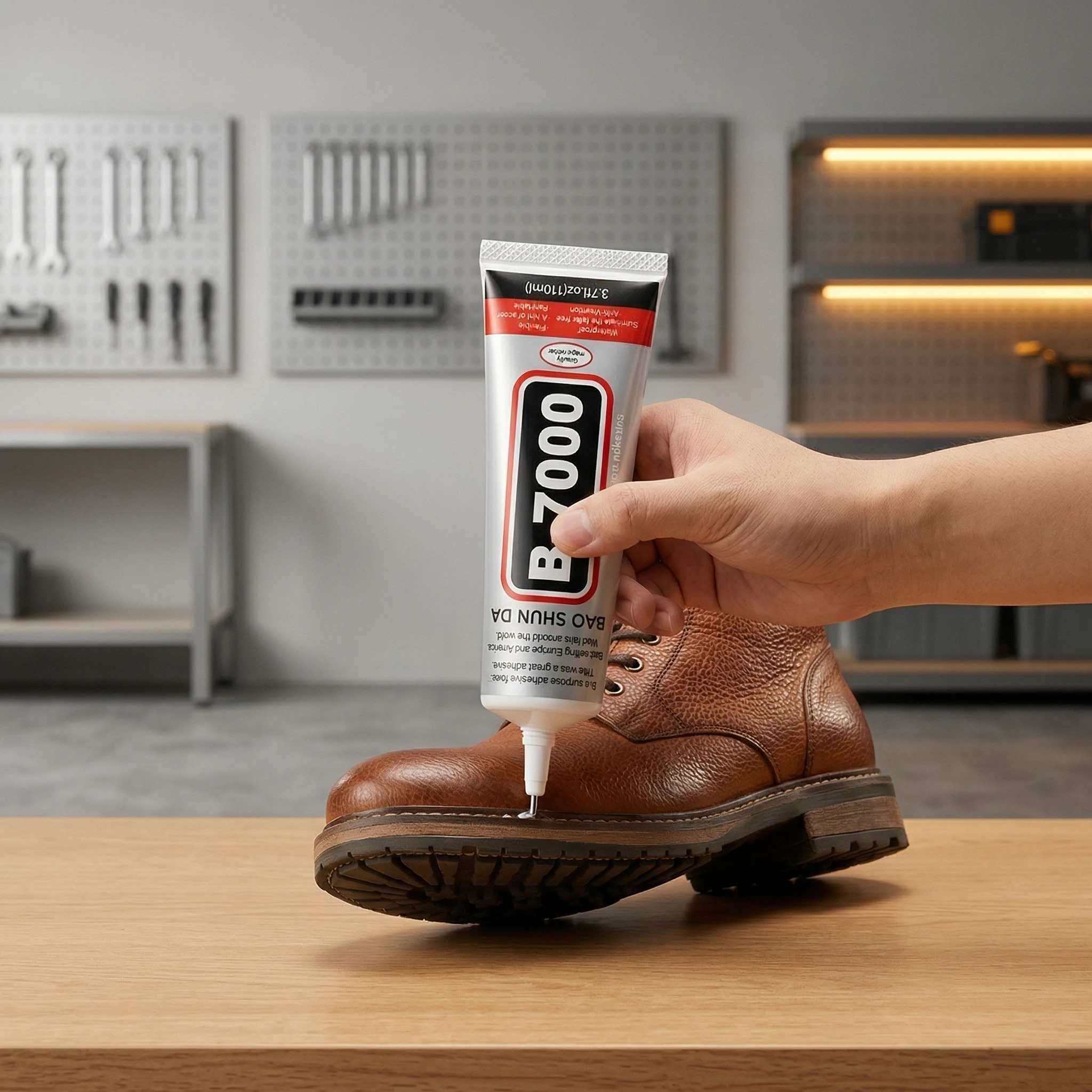 Cola Universal para Calçados B7000/T7000 (1-8 Peças) Cola de Resina Epóxi (Ideal para Reparar e Colar Tênis Esportivos, Sapatos de Couro, Sapatos Casuais, Tênis de Basquete)