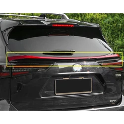 For New Toyota Highlander Rear Tail Lights Spoiler Accessory Car Trunk Black Lip Wing ABS Material Splitter Refit 2022 2023