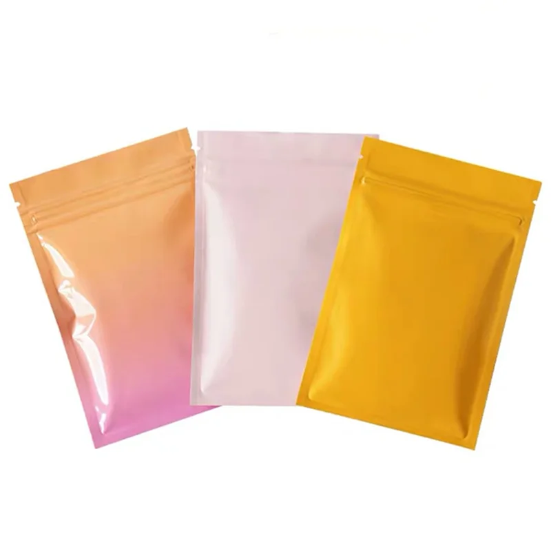 20pcs Small Zip Lock Bags Printed Foil Sealing Pack Resealable Mylar Smell Proof Pouch For Packaging Jewelry Candy Tea Package