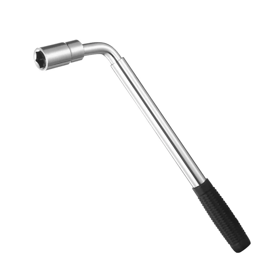 

Telescoping Lug Wrench Extendable Tire Wheel Nut Wrench with CRV Sockets 17mm 19mm 21mm 23mm Free Work Gloves