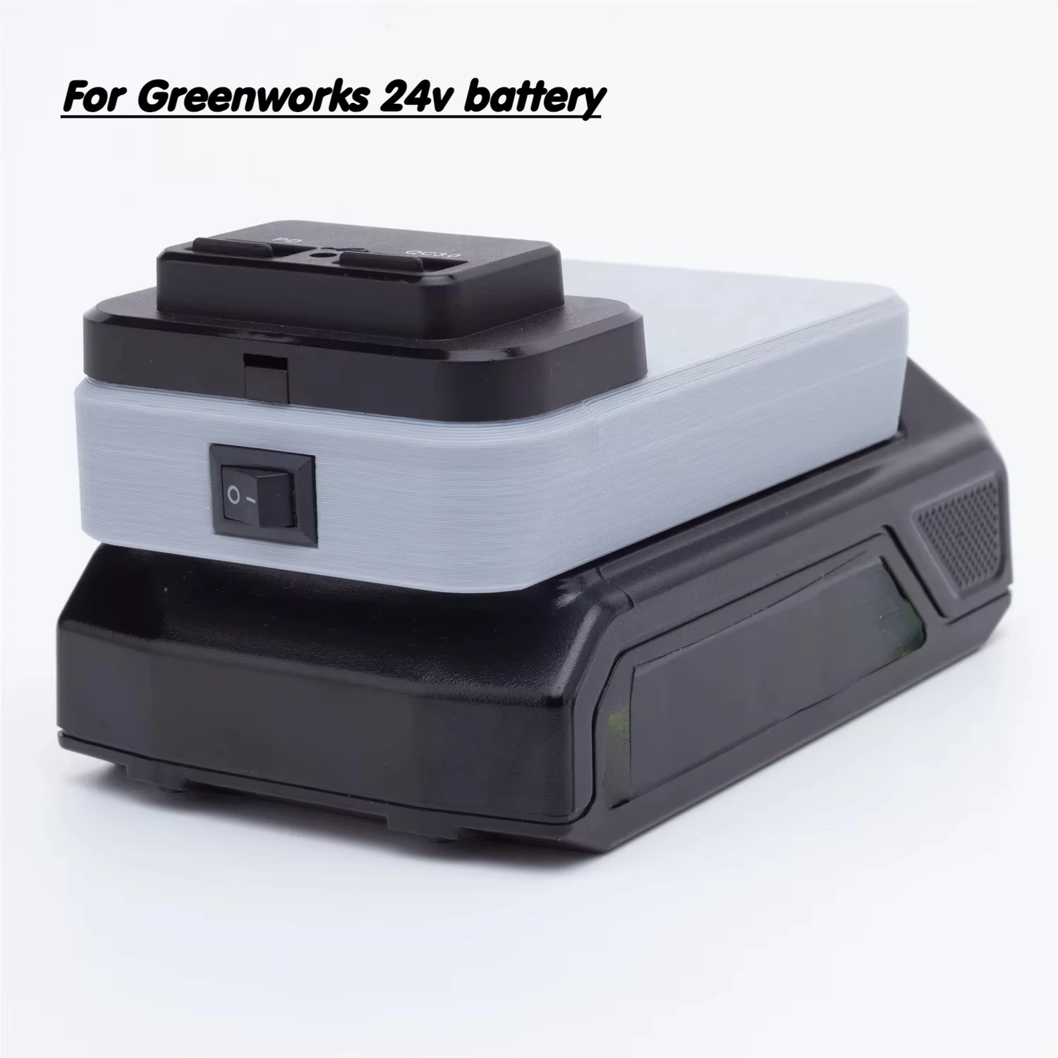 

Adapter For Greenworks 24v Power Bank Mobile Phone Tablet Charging PD QC3.0 Electronic Device Port Panel Connector(Only Adapter）