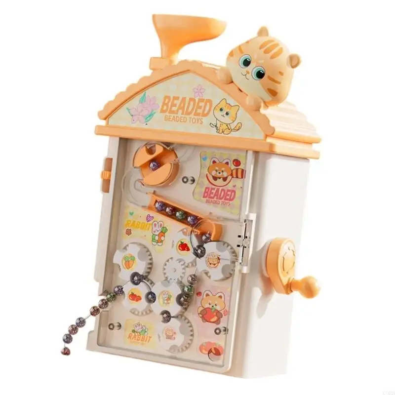 corb-interactive-kids-beadwork-set-automatic-threader-400-beads-8-colors-craft