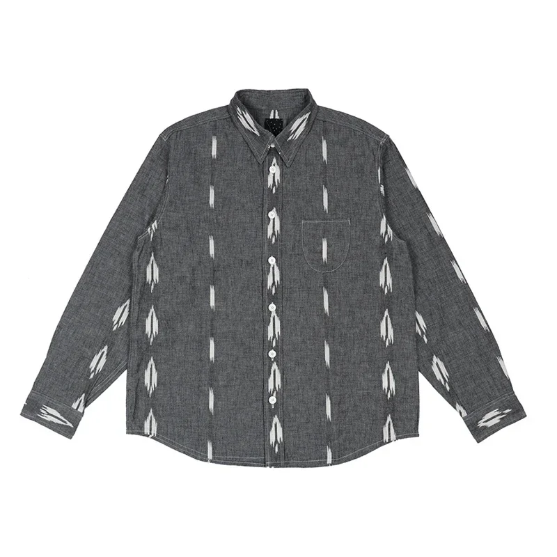 

Visvim fil 19aw ICT handyman shirt Nakamura exhibition limited cotton yarn-dyed long sleeves