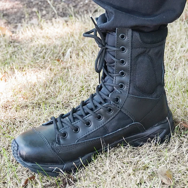 New Sport Army Men Combat Tactical Boots Outdoor Hiking Desert Leather Ankle Boots Male Combat Shoes Botas Hombre