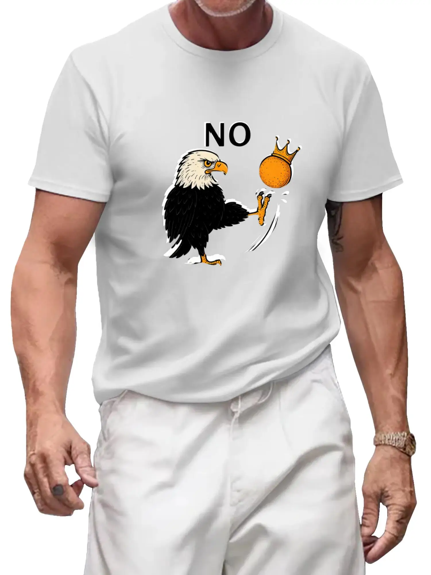 

Футболка No Kings in America Black Bald Eagle, забавная политическая футболка с мемами, забавная патриотическая рубашка, рубашка социального справедливости