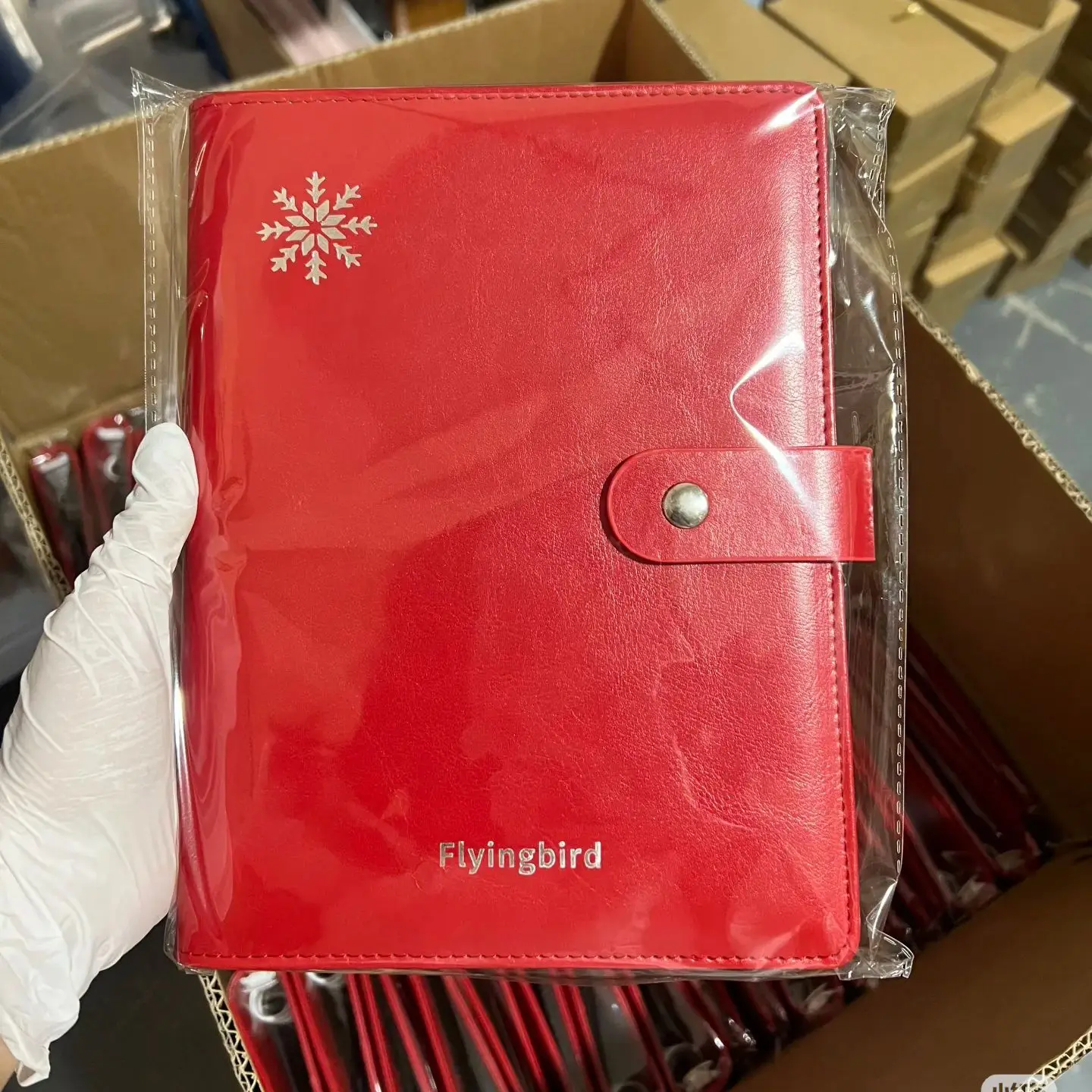 MINKYS PU-Leder Hot Red A5 Kpop Fotokarten-Sammelmappe Idol-Fotokarten-Buch Idol-Aufbewahrungsalbum Schreibwaren – Detail 1