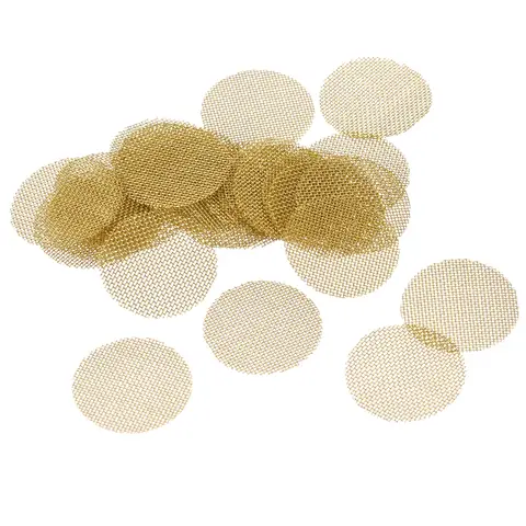 Pantalla de tubo de latón para fumar, accesorios multifuncionales para filtro de tubería, 30 piezas, 6mm-25,4mm de diámetro