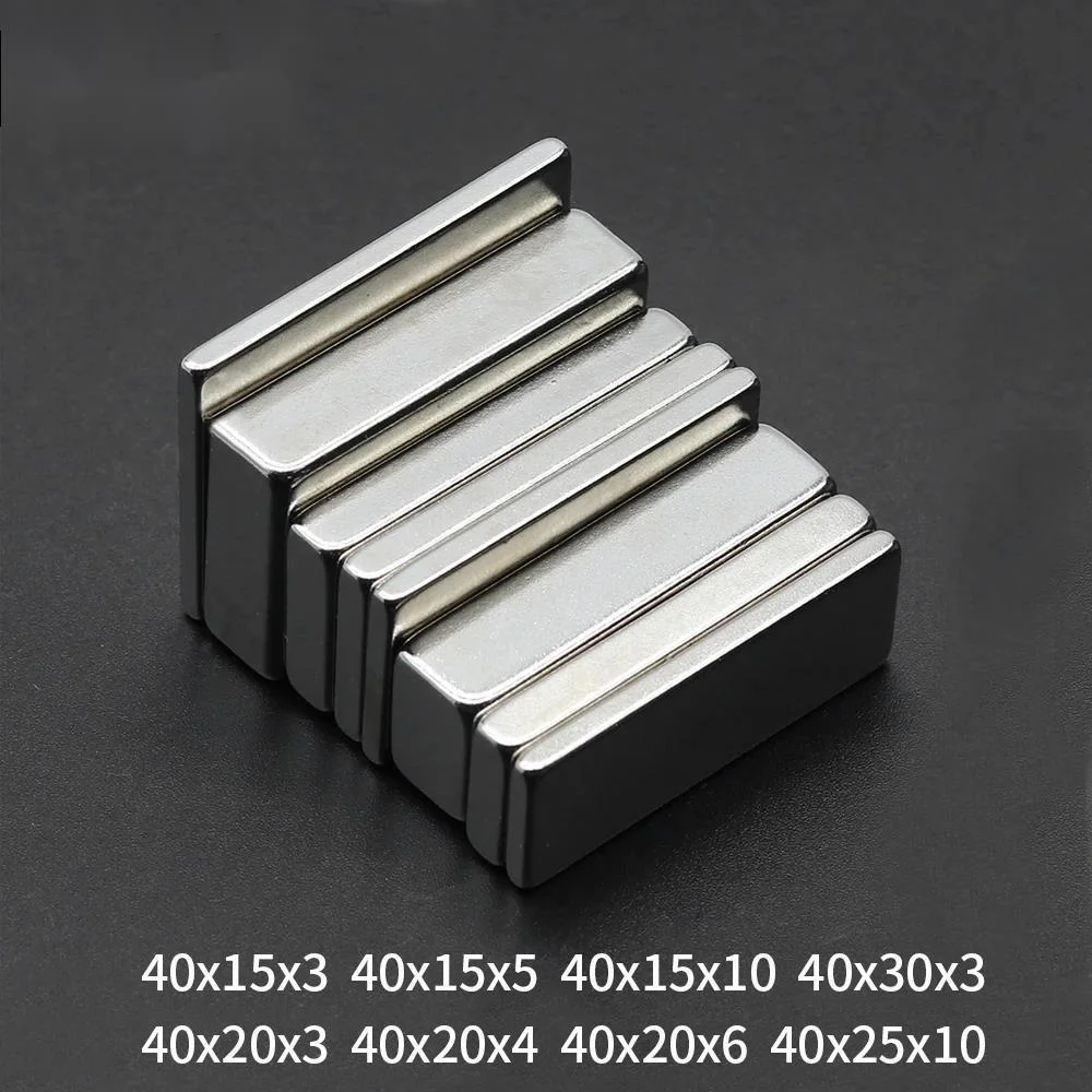 40x15x3,40x15x5,40x15x10,40x30x3,40x20x3,40x20x4,40x20x6,40x25x10MM Neodymium Magnet N35 Permanent NdFeB Super Powerful Block