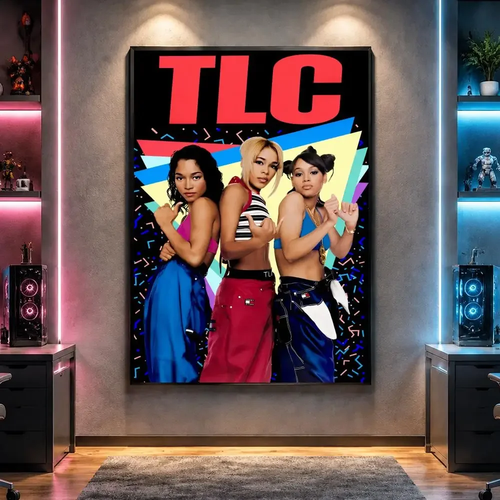 Group T-TLC R&B Girl Group Poster Wall Art Bedroom Living Room Dorm Bar Cafe Gym Studio Home Decor Gifts