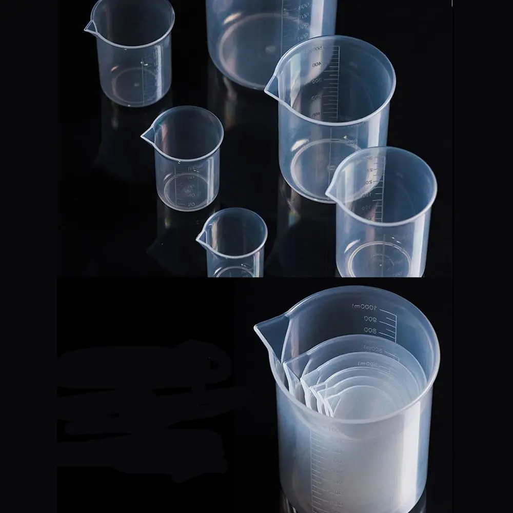 Plastic Measuring Cup for Laboratory Beaker Graduated Cup Kitchen Baking Supplies Liquid Measurement Tool Transparent Mug