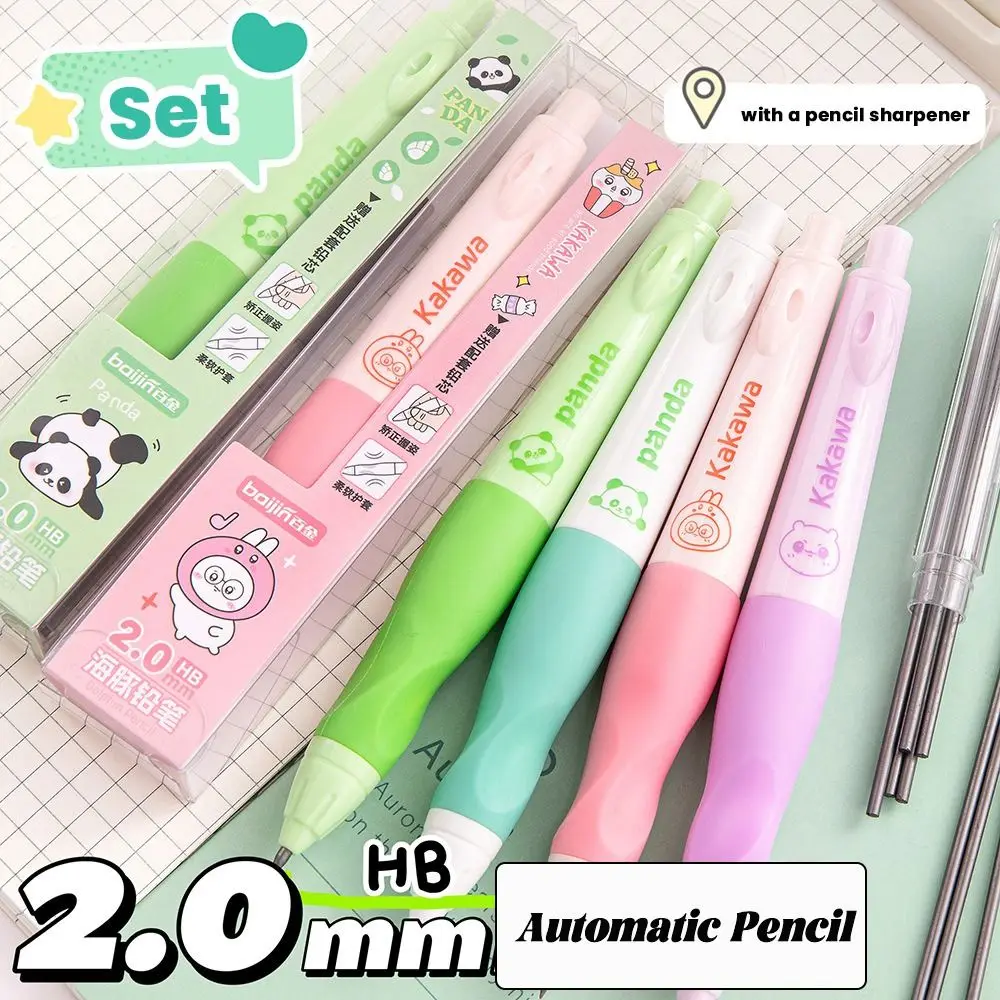 Creative Pen Holding Posture Correction Automatic Pencil Professional 2.0mm 2B Lead Mechanical Pencil Movable Pencil