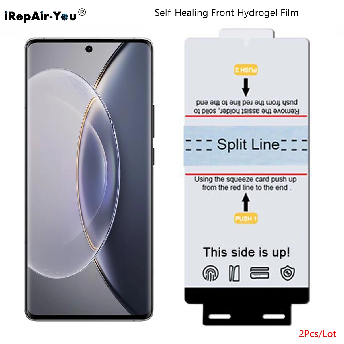 

2Pcs Self-Healing Front Hydrogel Film For VIVO X300 Pro X200s X100 X200 Ultra X100s Pro X90 Pro TPU Screen Protector+Fix Tools