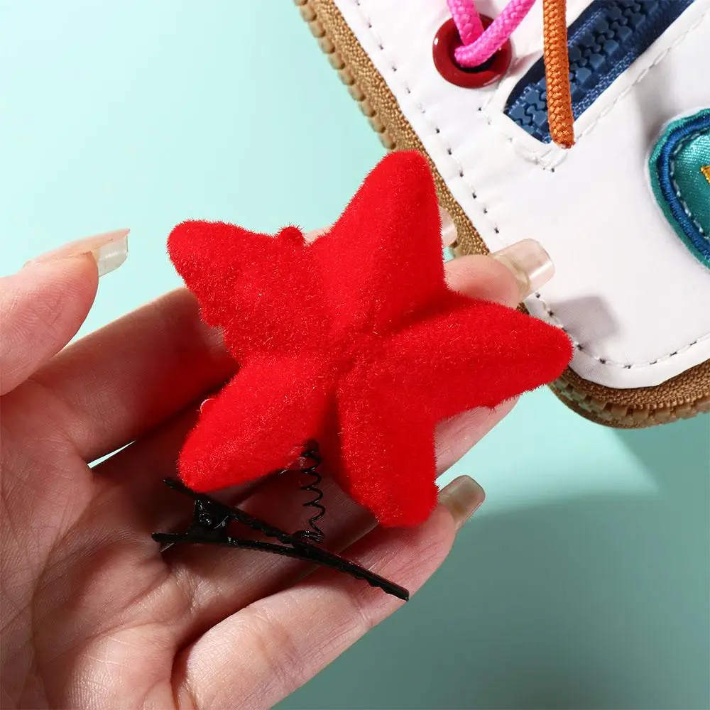Creative Dog Duck Hair Clip Rabbit Star Chicken Barrettes Cartoon Plush Party image 5
