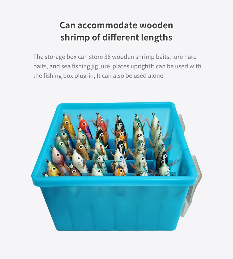 Leuchtende Angeln Lagerung Boxen Tintenfisch Jig Harten Köder Container Egi Box Kunststoff Organizer Locken Werkzeug Lagerung Fall Angelgerät – Detail 5