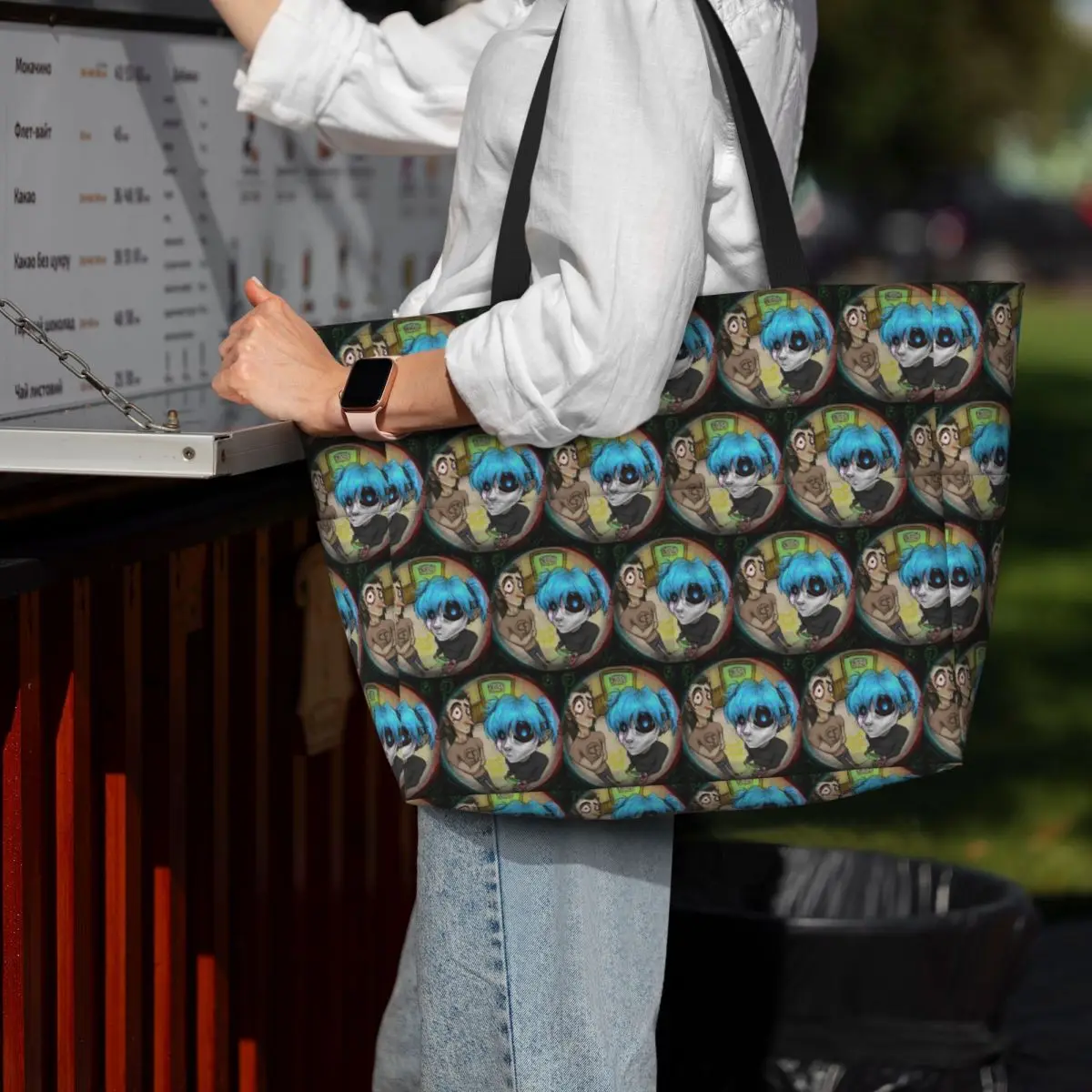 Game Sally Face Terror Adventure Beach Tote Bag Sport Gym Yoga Duffle Large Tote Bag Women Travel Bag Fitness bag