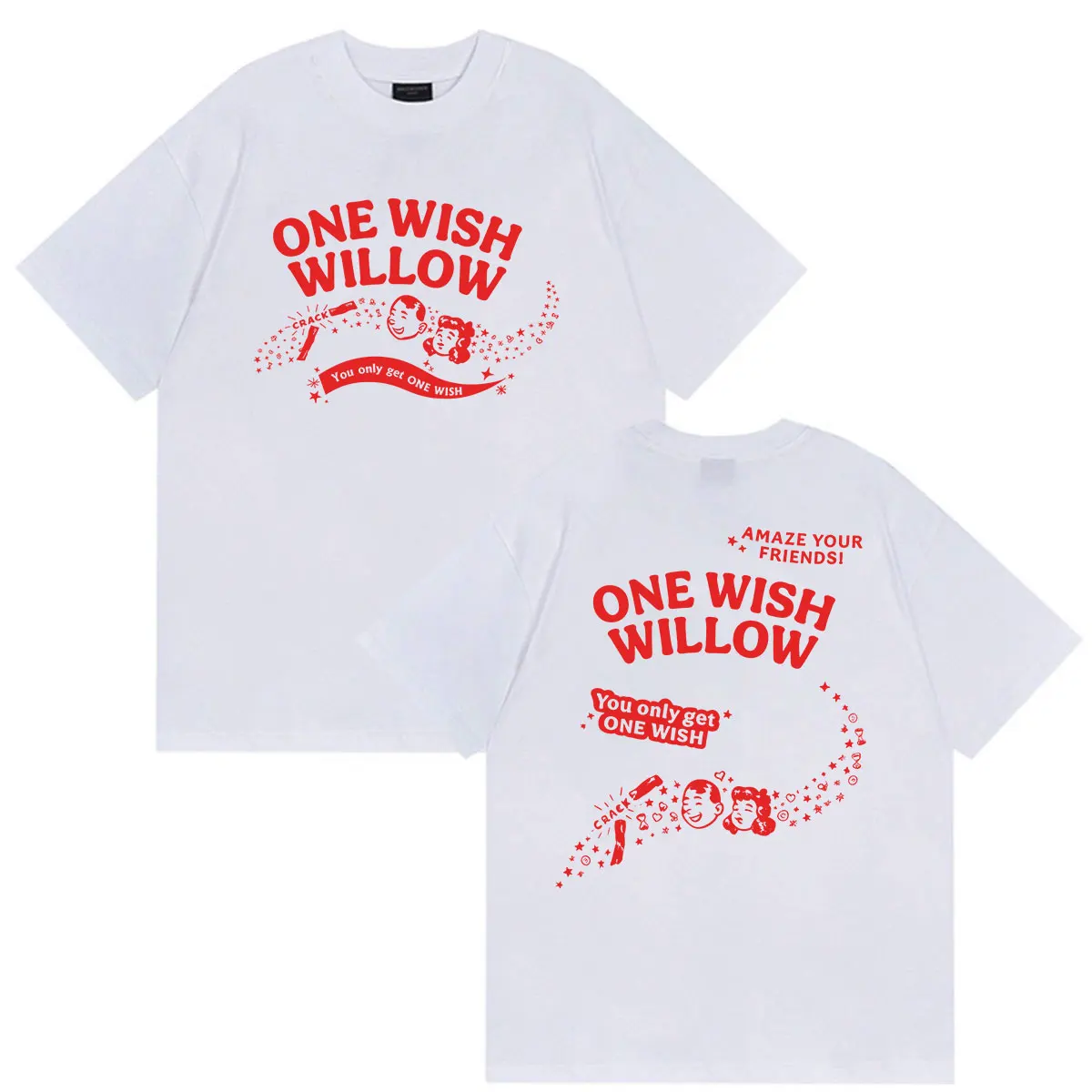 2026 Movie Obsession One Wish Willow Print T Shirts Men Women Clothing Fashion Oversized T-shirt Summer High Quality Cotton Tees