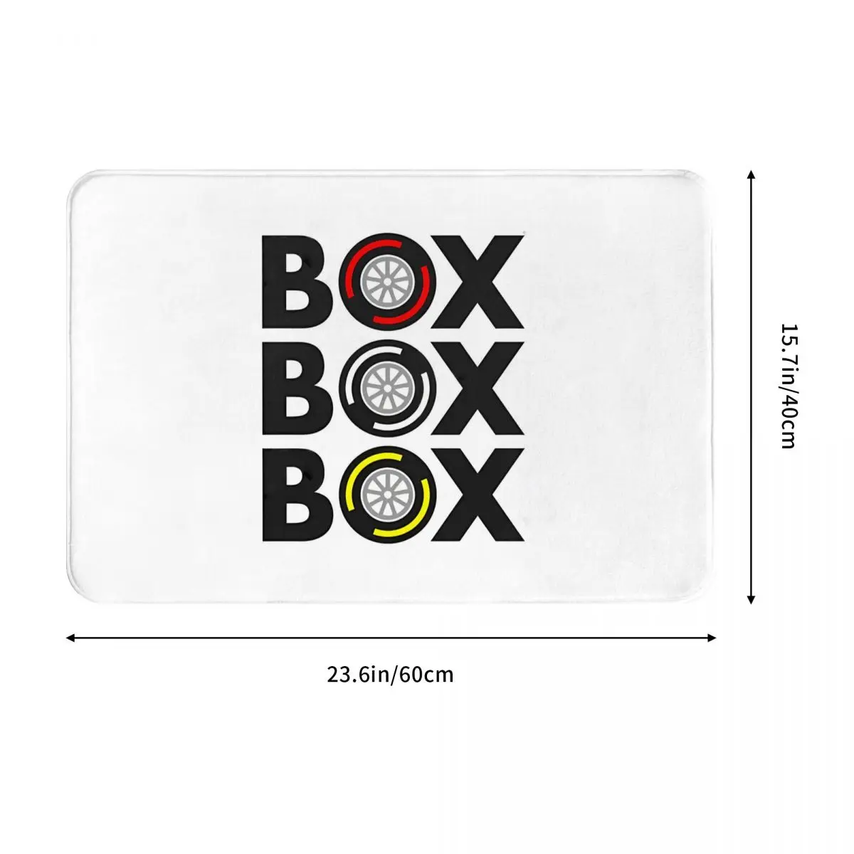 Box Box Box WHite F1 Non-Slip Carpet Doormat Bedroom Bath Mat Welcome Home Rug