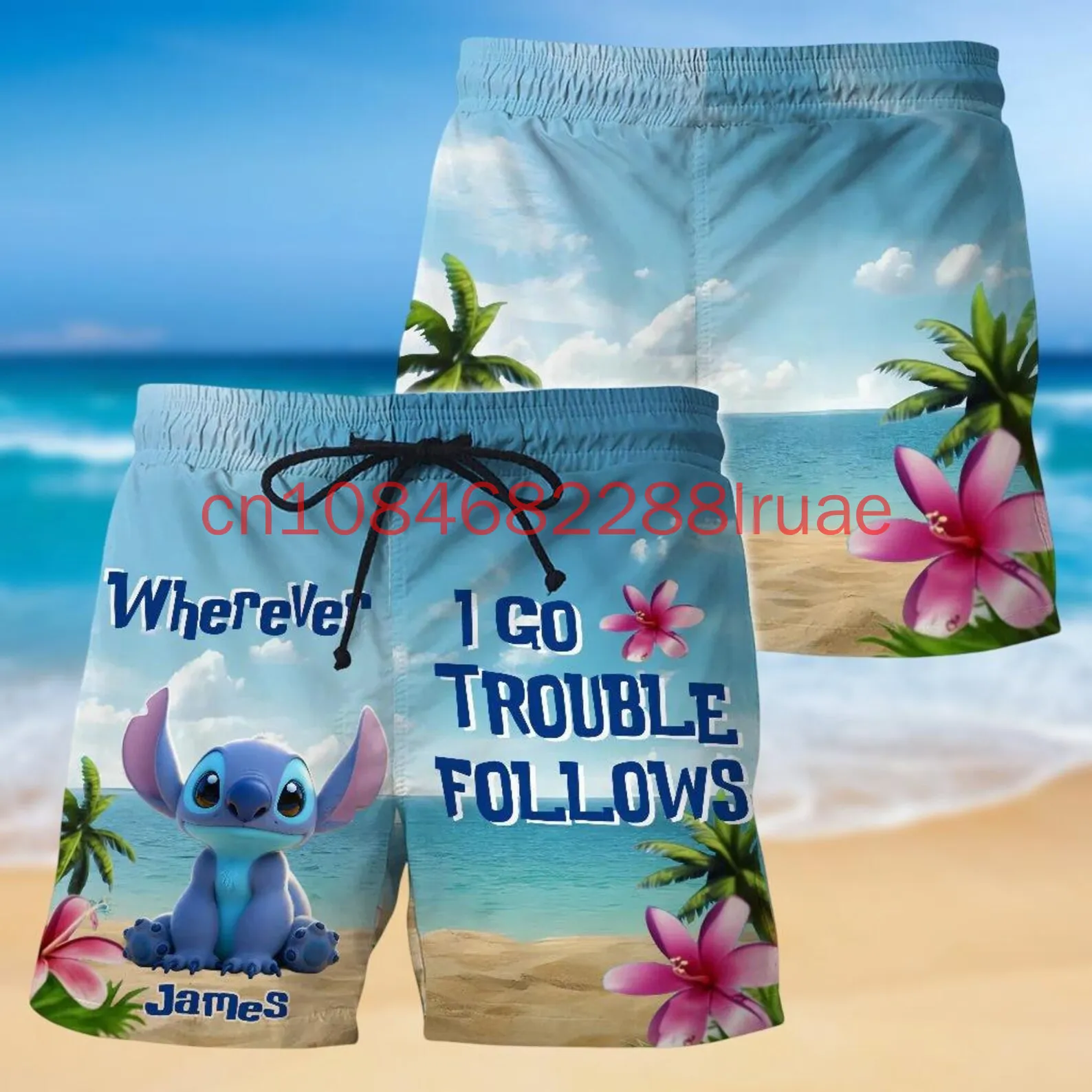 

Новинка 2023 года, летние шорты с принтом Диснея для мужчин, быстросохнущие пляжные шорты для плавания, повседневные спортивные шорты унисекс, брюки