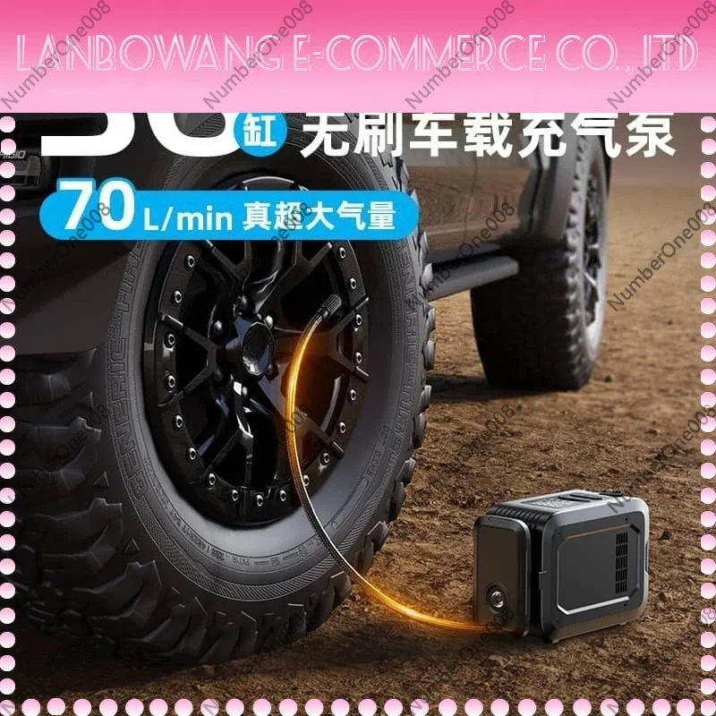 36 Cylinder Brushless Air Compressor, Portable Tire Inflator for SUV Truck Off Road Vehicle, High Airflow 12V Pump