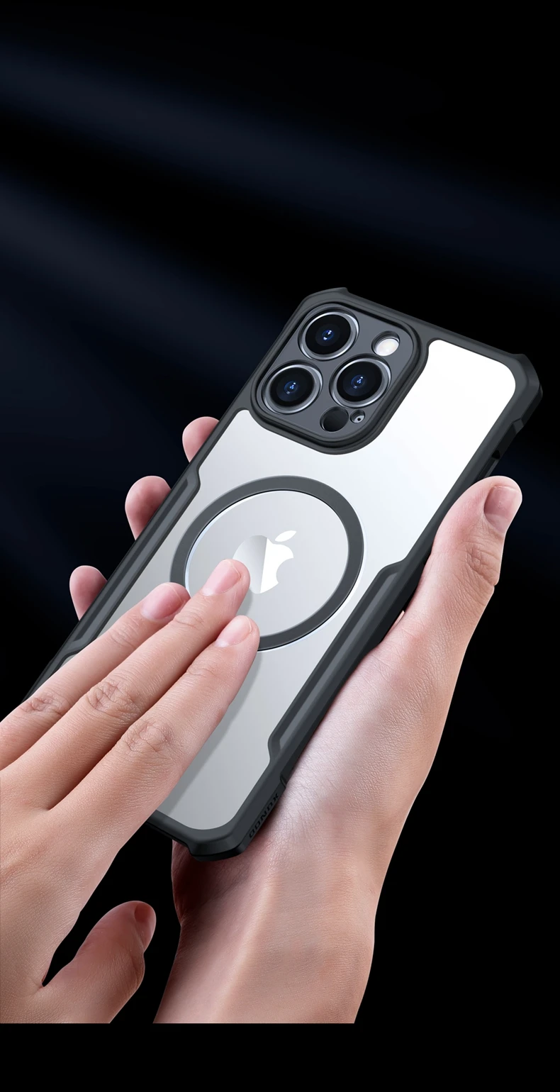 Xundd Hülle für iPhone 15 14 16 17 Pro Max 17 Air Phone 13 Pro 12 Magnetische Hülle, Airbag-Stoßfeste Schale, Kameraschutz-Abdeckung – Detail 8