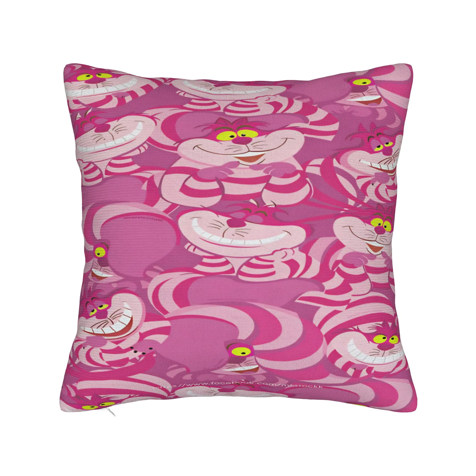Alice Cheshire Cat  Pillowcases  Retro Trendy Pillow Case For Sofa Home Decoration Comfy Pillow Cover
