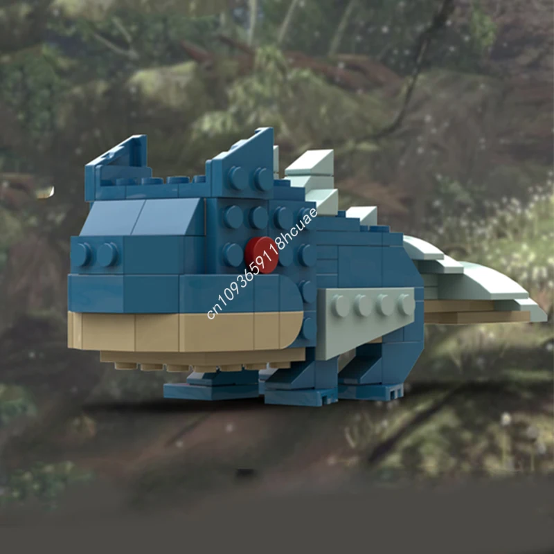 142pcs MOC 토비카다치 몬스터 브릭헤드 모델 블록 어린이 교육용 장난감 DIY 건축 조립 크리스마스 선물