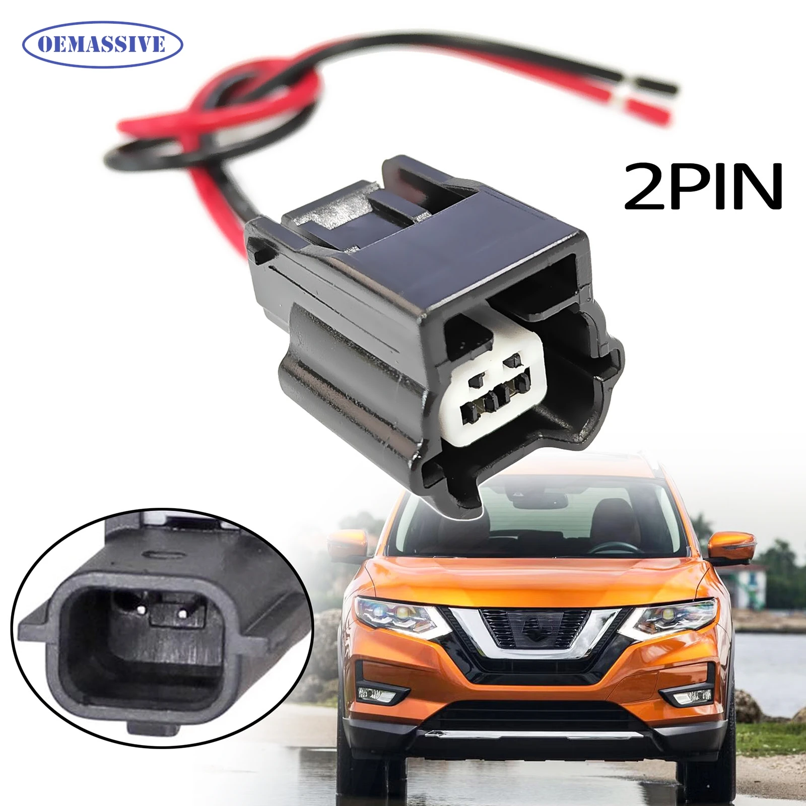 For Nissan Qashqai J11 X-Trail Rogue Sport T32 Juke F15 2Pin ABS Sensor Wheel Speed Connector Pigtail Plug Prewired 47901-1KA0A