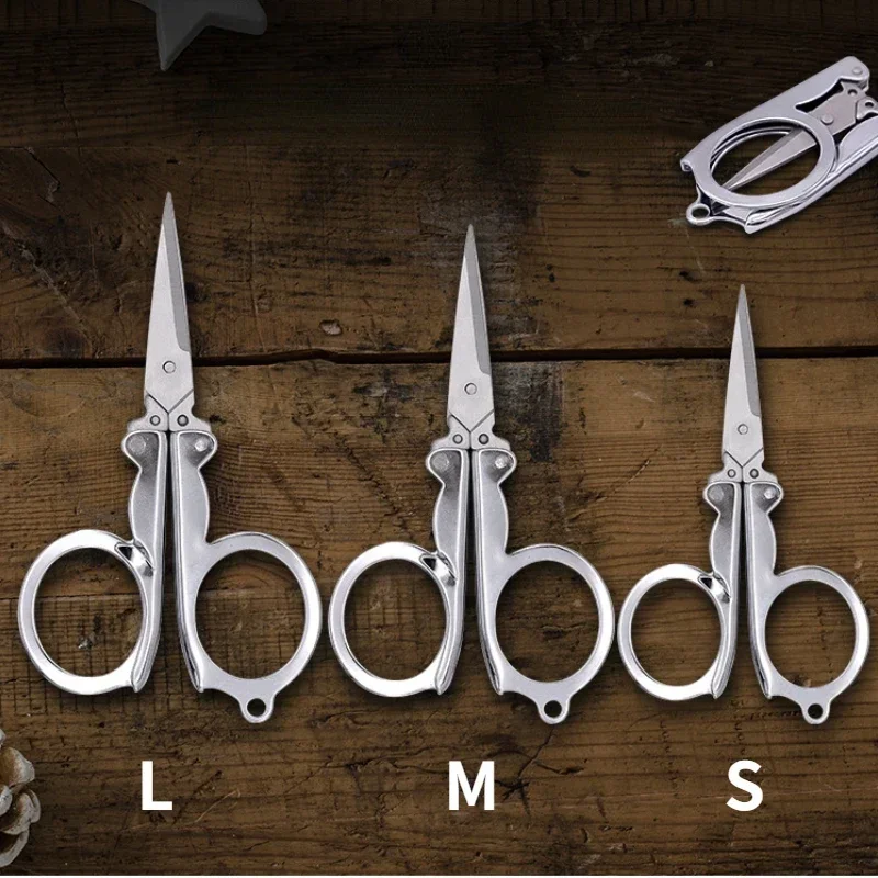 vvocci Mini Thread Tailor Scissors For Paper Work Diary Utility Knife Folding Pocket Travel Scissors Small Crafts Sharp Blade