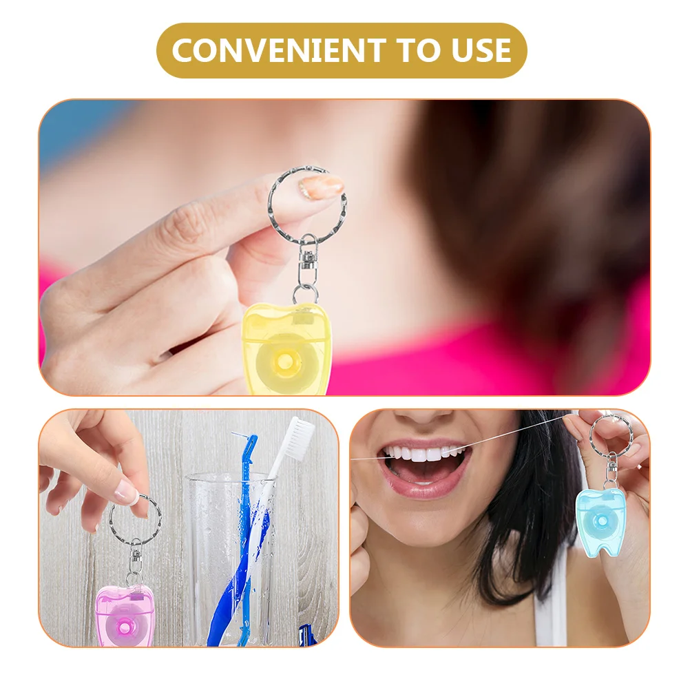 

6pcs Dental Toothpick Holder Travel Travel Picks Supplies Home Use Practical Long Floss Floss Holder al Hygiene