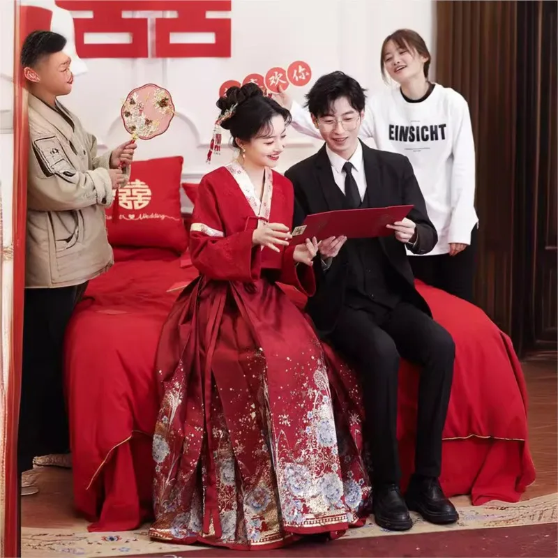 فستان على الطراز الصيني الجديد وهان نوع من الملابس على الطراز المحمص #3