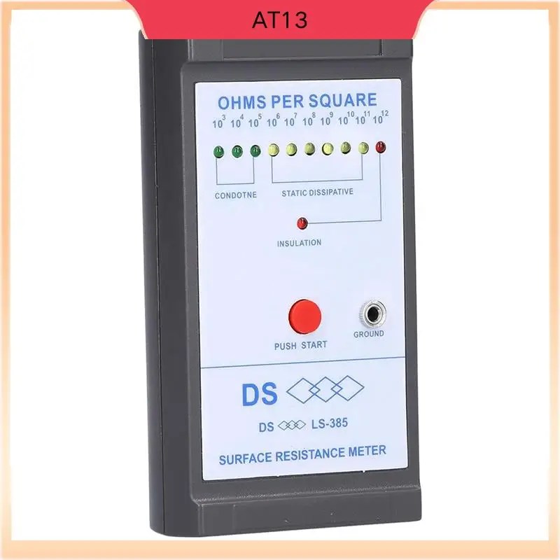 

AT13 тестер поверхностного сопротивления, высокая точность обнаружения статического электроэнергии, оборудование, профессиональные аксессуары