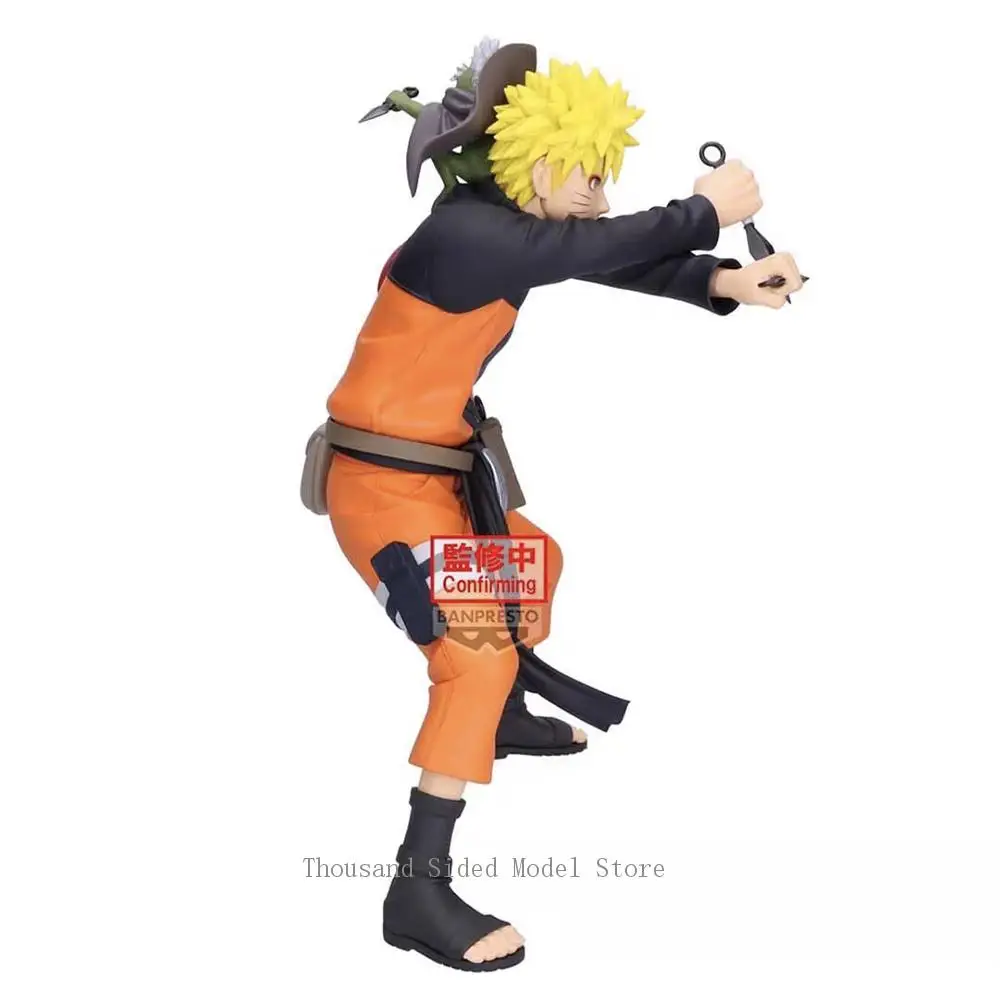 Original banpresto grandista naruto shippuden uzumaki naruto 22cm (série naruto 72, 45) anime figura brinquedos modelo de ação