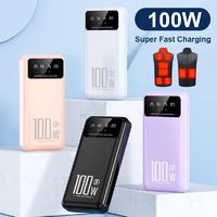 New 10000mAh/20000mAh Power Bank Portable Charger 100W Fast Charging External Battery Pack For Heating Vest Jacket Socks Phones