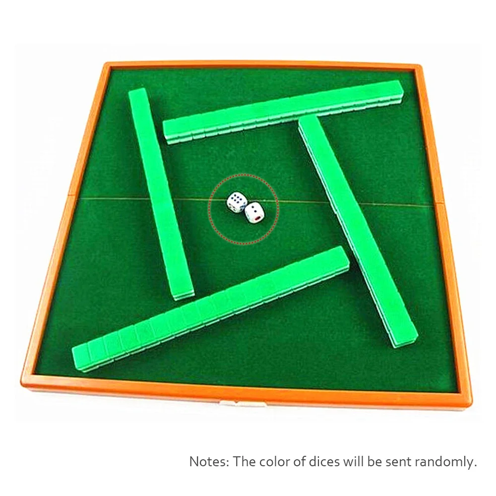 

Mini Mahjong Set with Folding Mahjong Table Portable Mah Jong Game Set for Travel Family Leisure Time Indoor Entertainment
