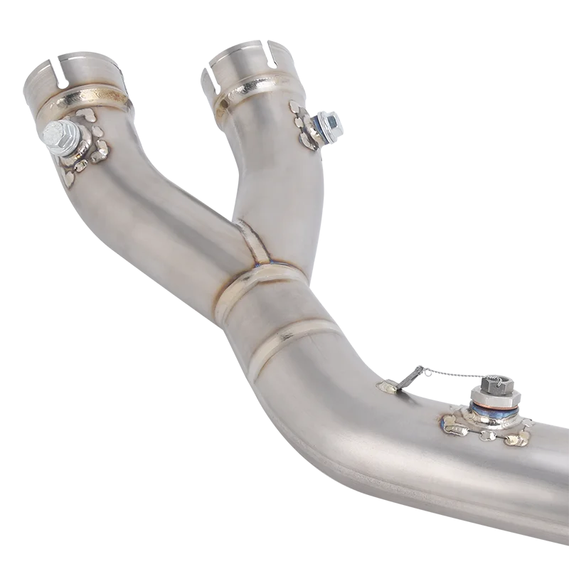 R1 Exhaust Pipe For Yamaha R1M MT10 MT10SP 2015-2026 Motorcycle Exhausts Kit 53MM Adapter Middle Link Tube Fit OEM Muffler