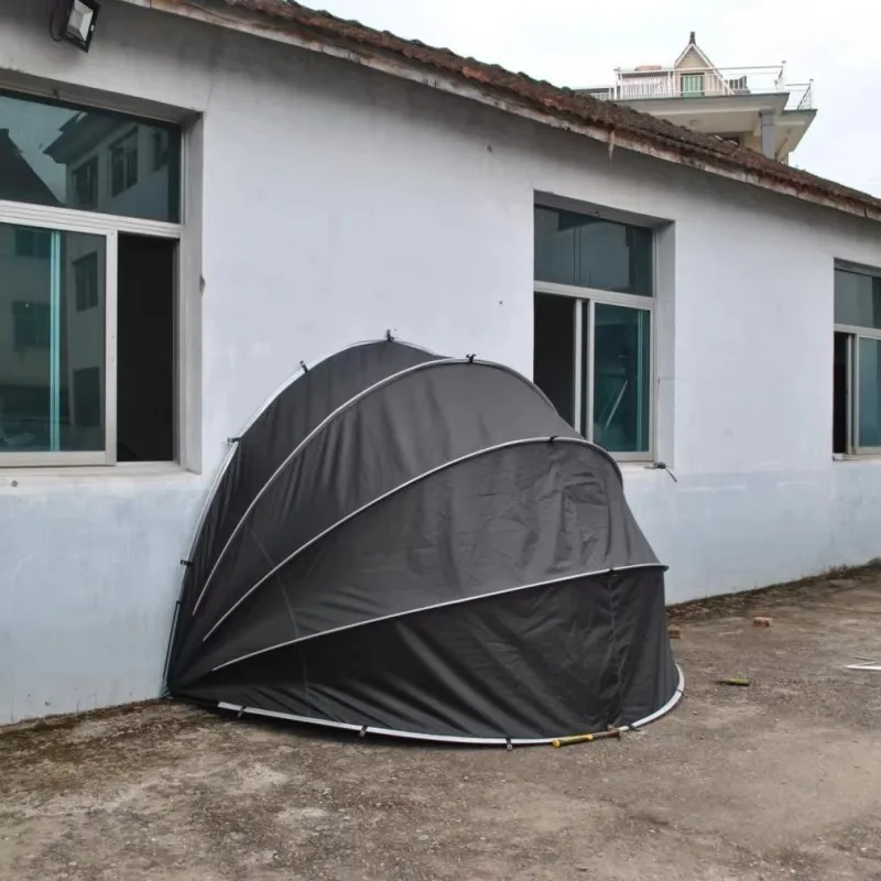 2026   Portable Outdoor Square Single-Layer Multifunctional Polyester Rainproof Tent Dust-Proof Canopy Bicycle Motorcycle Uti