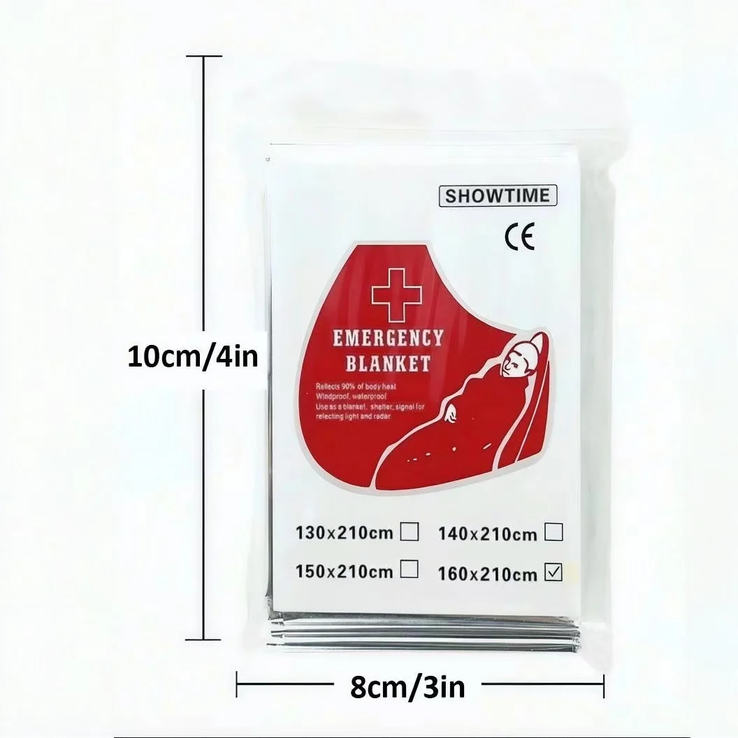 Multifunctional Outdoor Emergency Blanket Portable Thermal First Aid Survival Sun Protection 210x160cm