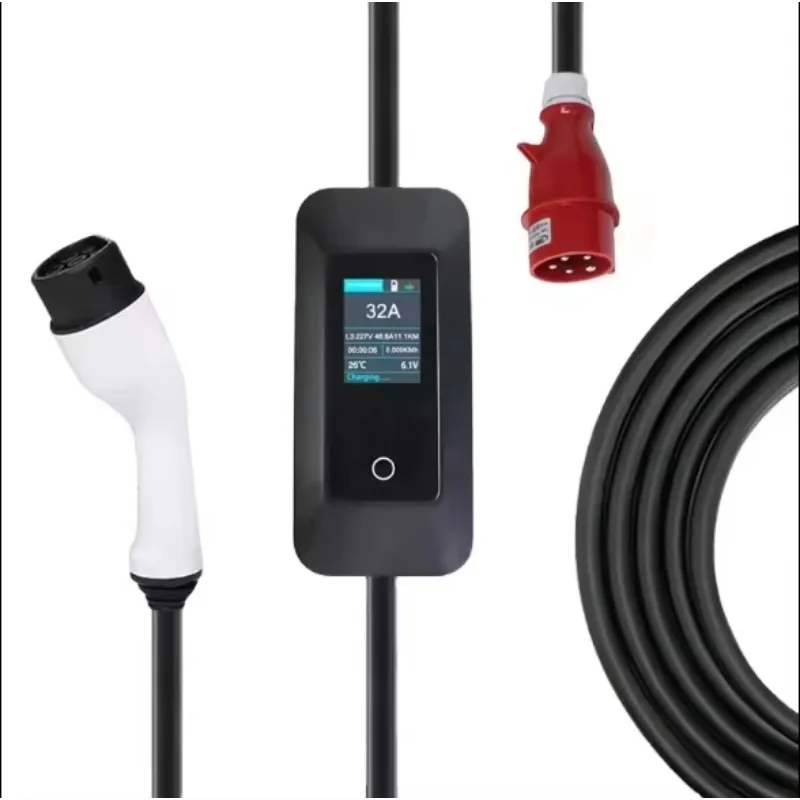 TARY Factory Outlet 11KW Portable EV Charger for Home Use New Condition Adjustable Current 8- 16a with Output Current 32a
