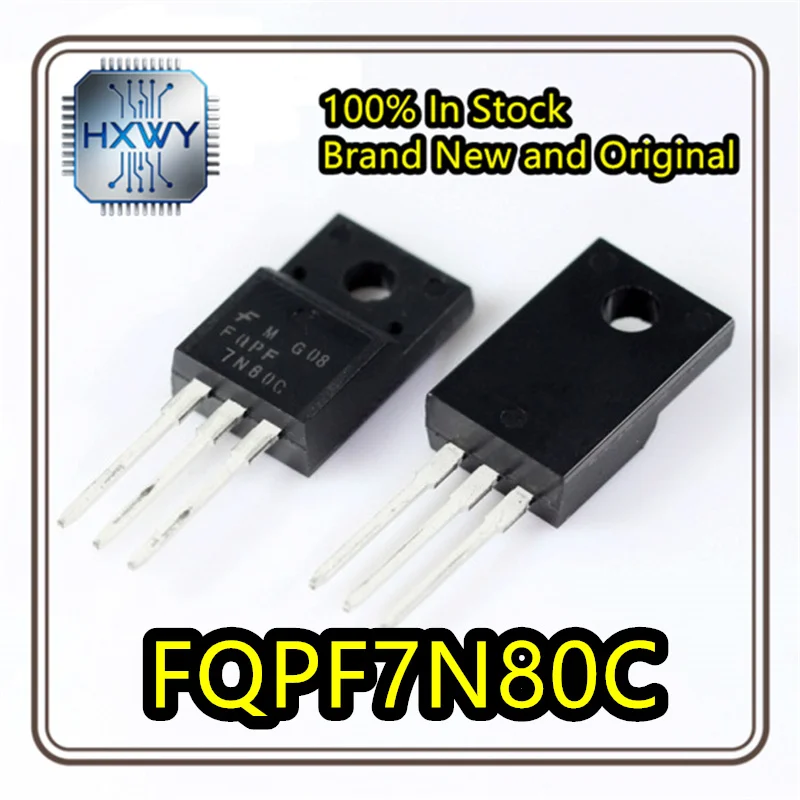 (20/100 PCS) FQPF7N80C 7N80 7N80C MOS FET Power Switch 800V 7A Brand New Original IC In Stock Fast Delivery